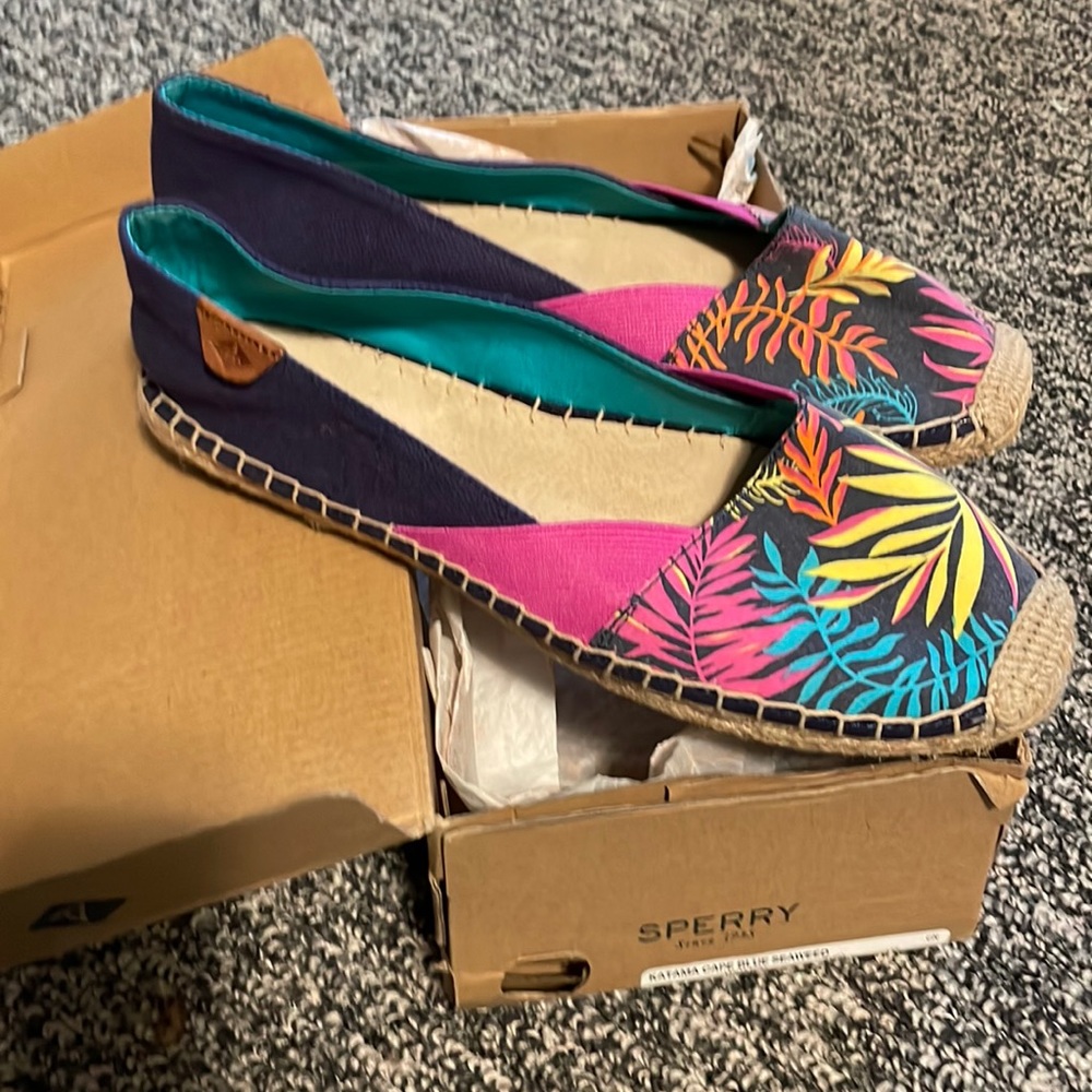 Sperry Katama cape Blue Seaweed Shoes. New with tags